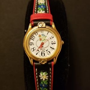 Hand-Embroidered Wristwatch by Jacques du Manoir- NWT
